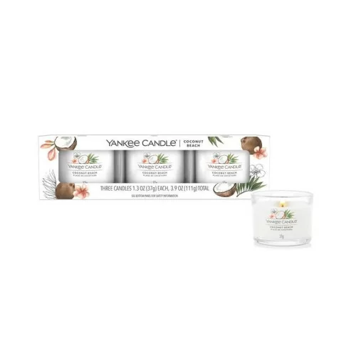 Coconut Beach žvakių rinkinys 3x37g