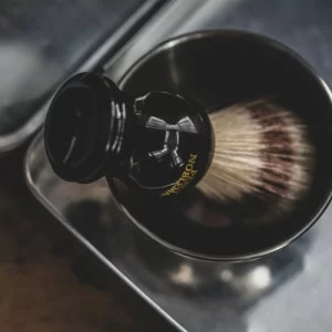 Sintetinių šerių skutimosi šepetėlis