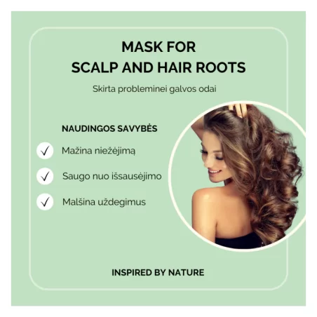 Plaukų kaukė 'MASK FOR SCALP AND HAIR ROOTS'
