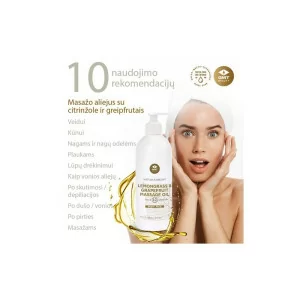 Masažo aliejus su citrinžole ir greipfrutais, 500 ml