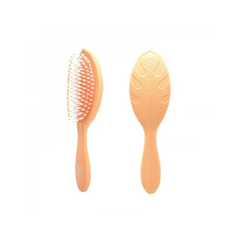 Plaukų šepetys su sintetiniais šereliais ir natūraliais aliejais (oranžinis)